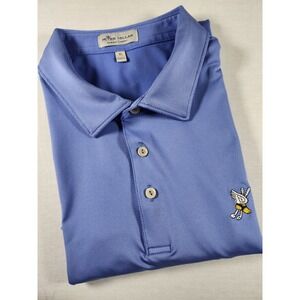 Peter Millar Winged Foot Golf Club Summer Comfort Periwinkle Short Sleeve Men XL